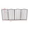 Pet Gate – Dog Gate for Doorways; Stairs or House – Freestanding; Folding ; Dark brown; Arc Wooden