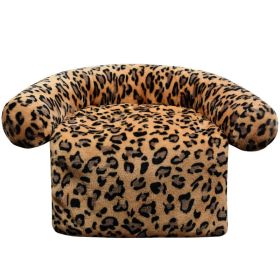 Pet Supplies Plush Kennel Sofa Blanket (Option: Orange Leopard-40x60cm500G)