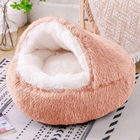 Waterproof Dog Kennel Warm Room Semi Enclosed (Option: Skin Pink-60cm)