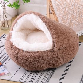 Waterproof Dog Kennel Warm Room Semi Enclosed (Option: Light Coffee Color-60cm)